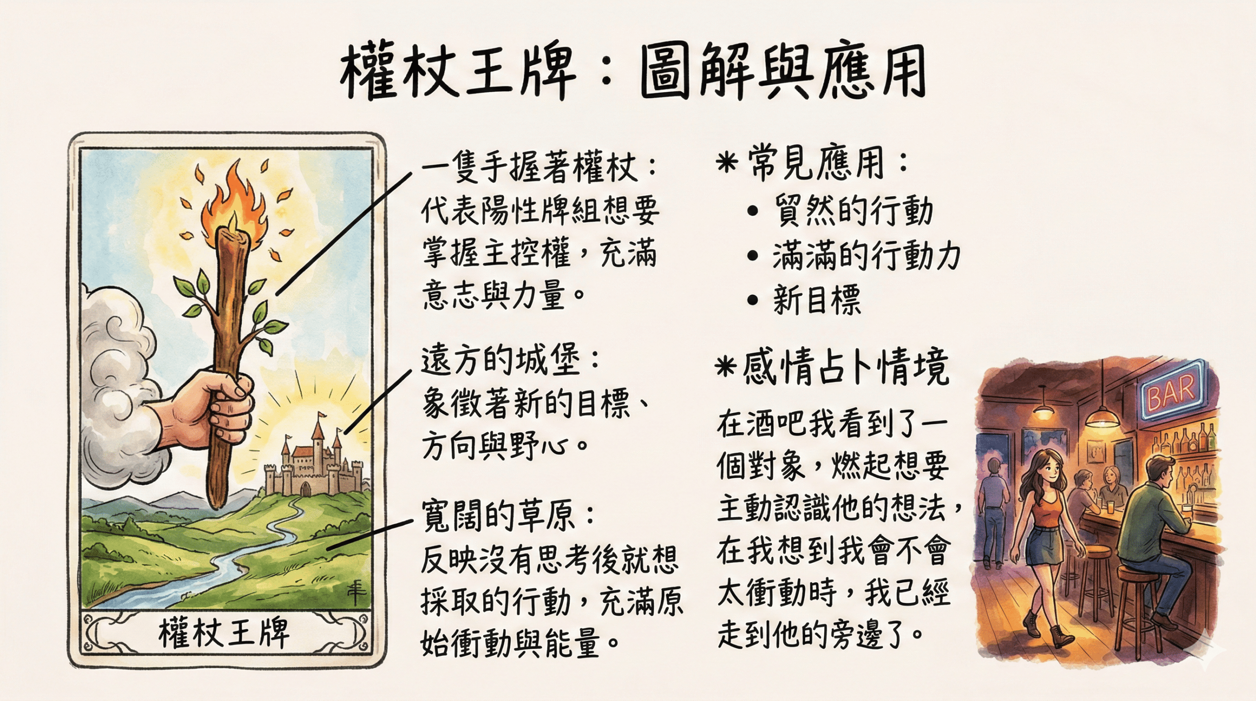 權杖王牌圖解