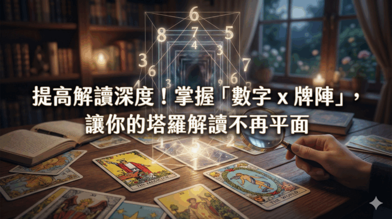 提高解讀深度！掌握「數字 x 牌陣」，讓你的塔羅解讀不再平面
