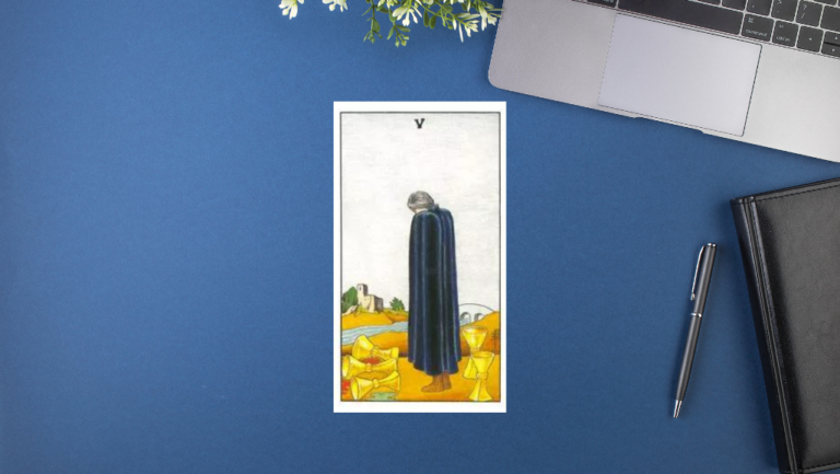 塔羅牌意解析｜Five of cups聖杯五