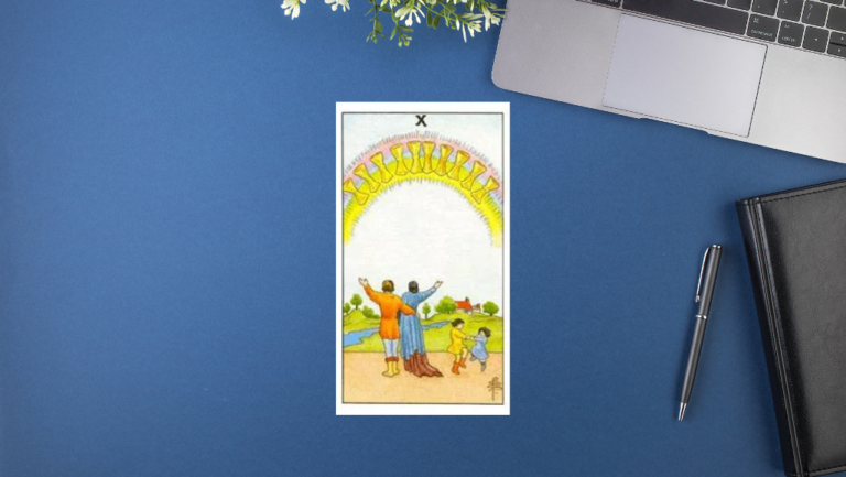 塔羅牌意解析｜Ten of cups 聖杯十