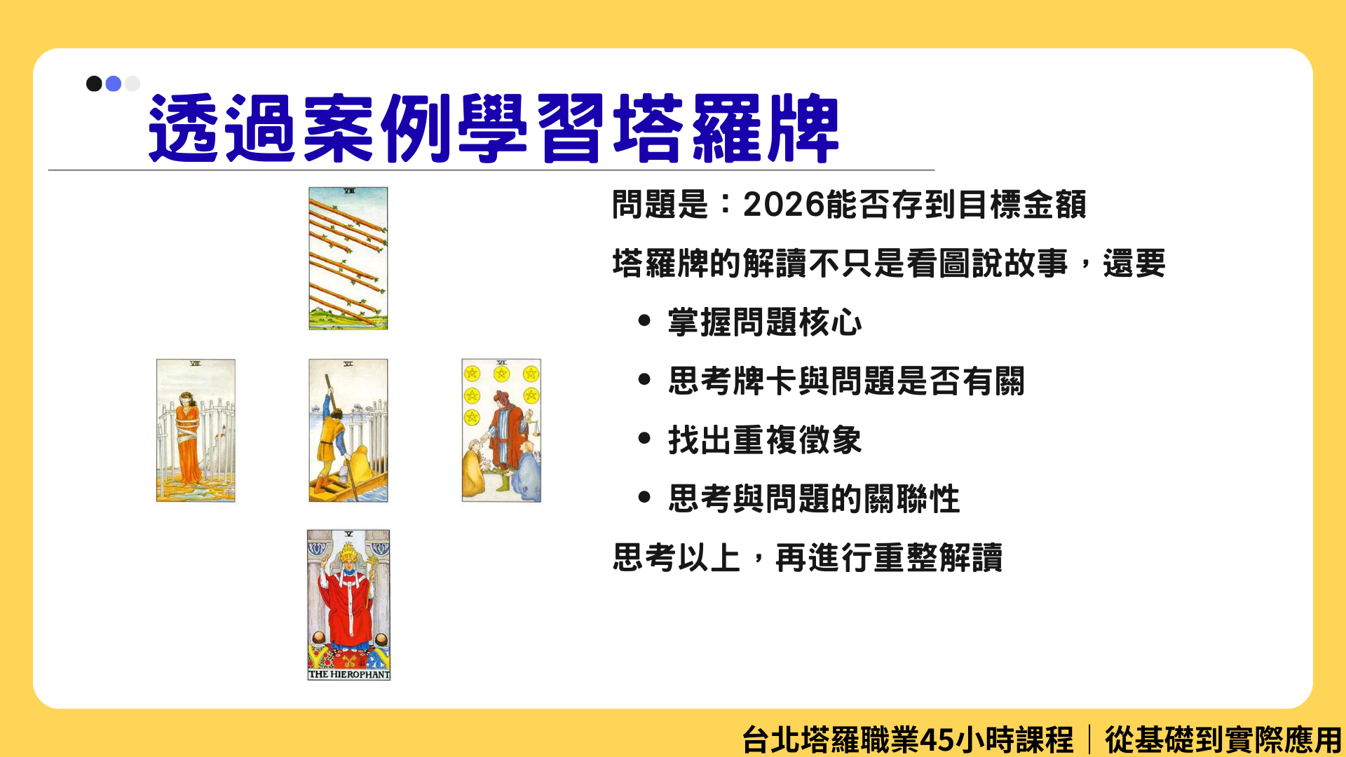 塔羅案例解讀牌陣圖